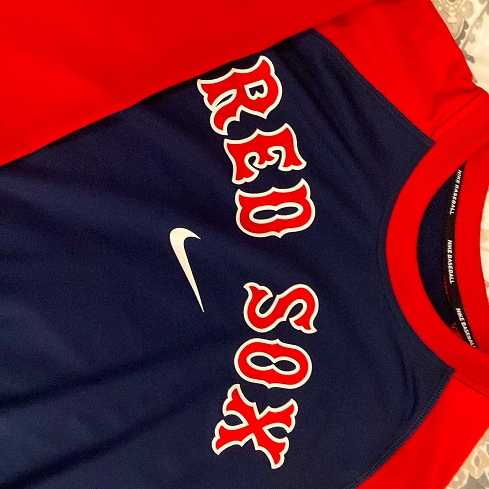 Nike MLB Red and Blue Long Sleeve Shirt